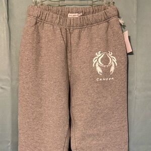 Good American Heather Gray Zodiac Baggy Sweatpants Size 1